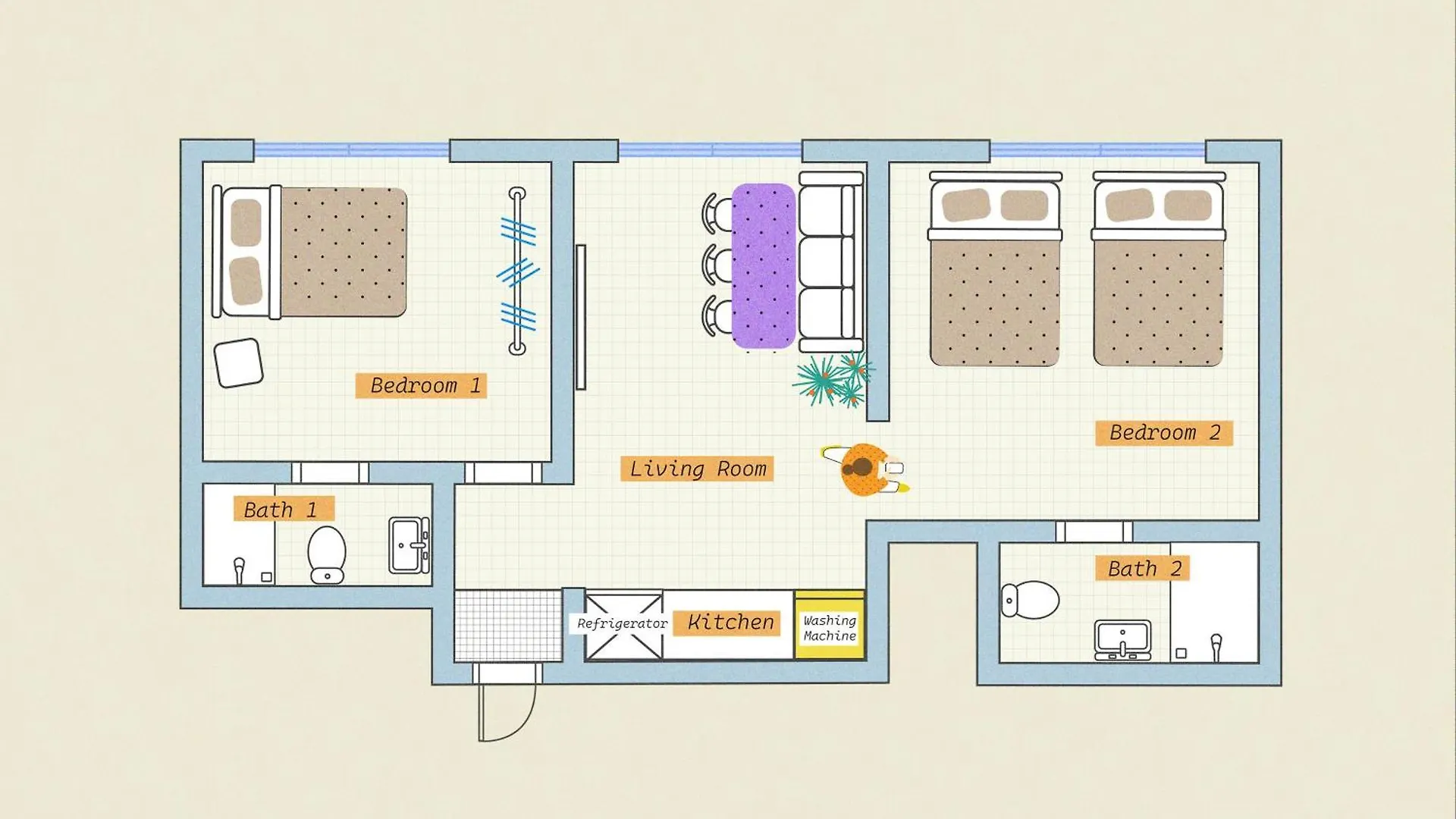 Hongik Univ Station Wave Family Suite #3 Seoel Appartement